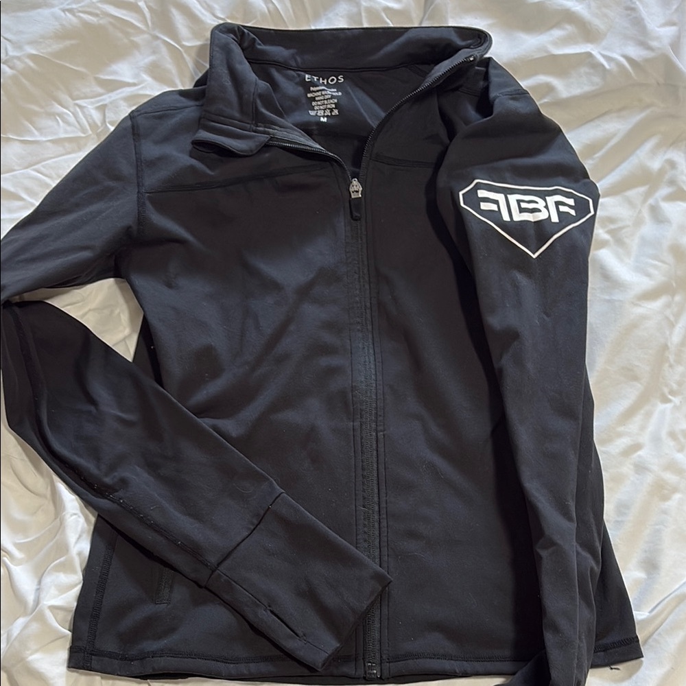 Ethos “team FBF” Black full Zip-Up Jacket with Logo